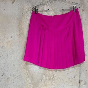 Pencey hot pink pleated mini skirt 4 small